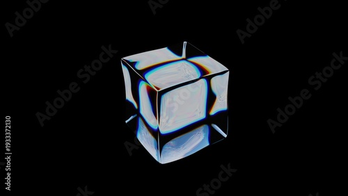 3d Glass cube