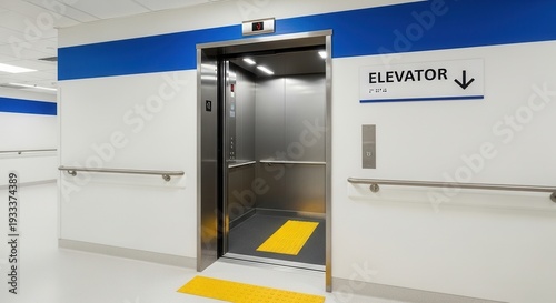 Wallpaper Mural Modern Hospital Elevator: A Contemporary Design Concept for Public Vertical Transport Torontodigital.ca