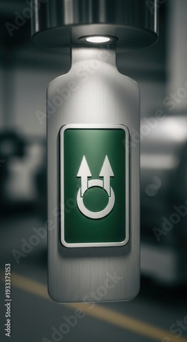 Wallpaper Mural Modern Industrial Design: A Striking Visualization of Abstract Symbolism in a Metallic Structure Torontodigital.ca