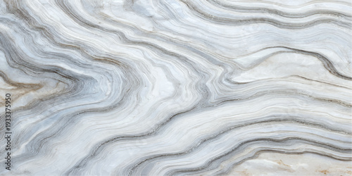 Wavy white sand texture creates a fluid pattern resembling silk fabric and liquid gold paint on a soft textile surface, forming an artistic wallpaper backdrop with blue water design elements