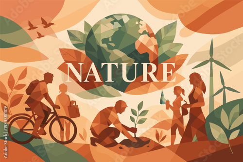 Sustainable world: eco-friendly initiatives and community engagement for nature conservation