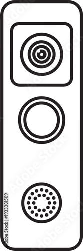 Smart Doorbell Icon for Home Security and Intercom Systems