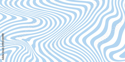 Abstract background seamless pattern with colorful waves. Trendy vector illustration in retro psychedelic style