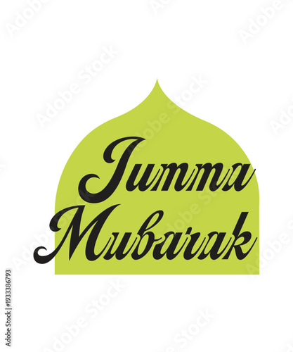Jumma mubarak logo, Jumma mubarak lettering logo 