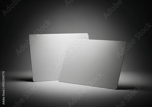 A stack of white index cards on a dark background with a light shining on them