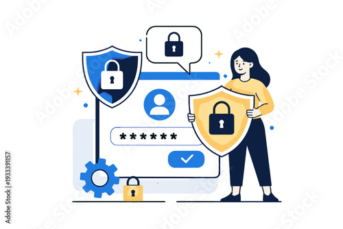 Letters password icon simple vector text secure login design composition no protection