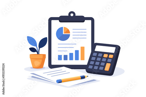 Generation tax composition no simple calculator text icon letters white vector image