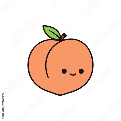 vector illustration of an orange fruit