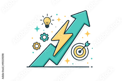 Design icon vector concept productivity no surge background numbers svg text clean