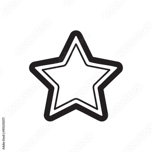 Simple black star illustration on a clean background viewed from a straightforward perspective