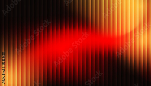 Red Abstract fractal glass vector background with sunset gradient. Bright fiery glow,vivid summer glow, warm energy lines, Melting effect , geometric texture, vibrant decorative illustration