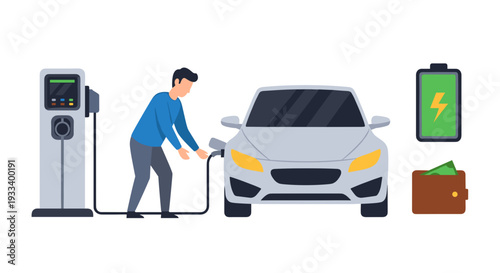 An angry man with a raised fist depicts intense frustration or power, accompanied by symbols of energy and everyday objects.