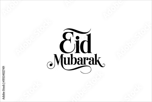 Eid Mubarak Vector Typography