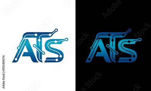 logo design initials ats Inte...