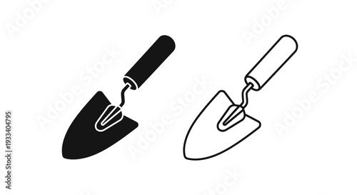 Two garden trowel tools Vector