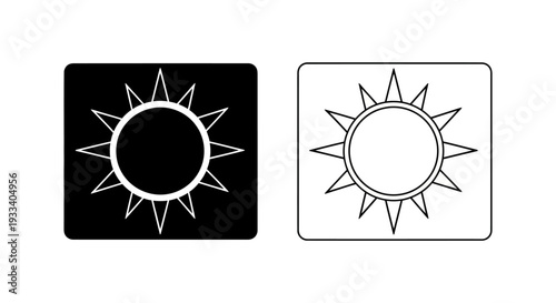 Sun eclipse vector icon Vector