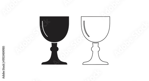 Black and white glasses Vector