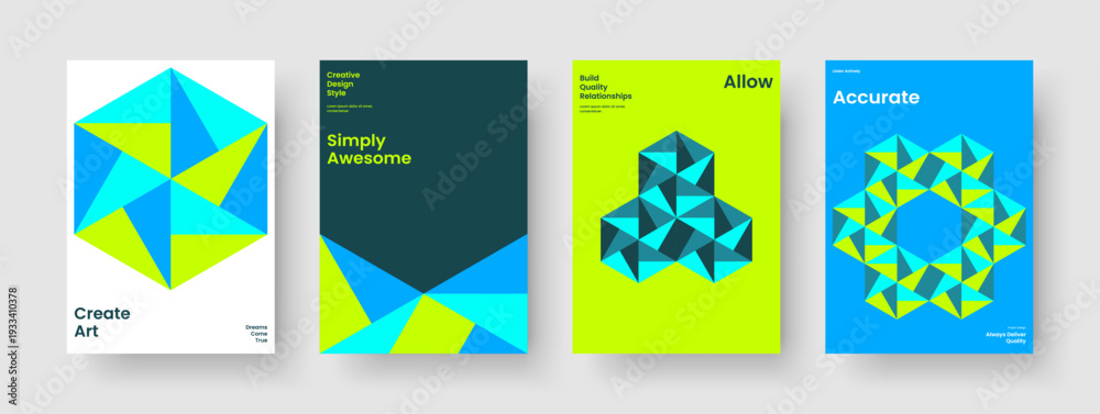 Fototapeta premium Geometric Background Design. Creative Brochure Template. Isolated Report Layout. Banner. Book Cover. Flyer. Business Presentation. Poster. Portfolio. Advertising. Notebook. Leaflet. Handbill