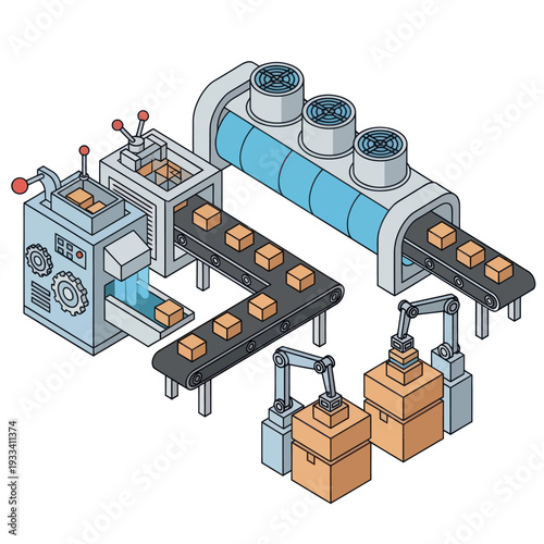 Industrial Packaging Production Line Machinery Equipment.