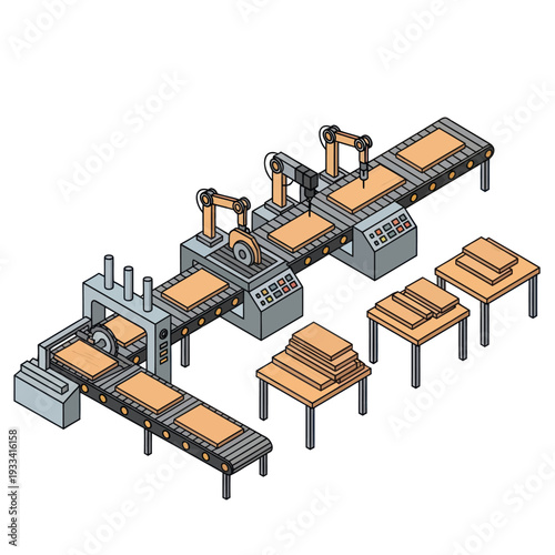 Industrial Manufacturing Assembly Line Equipment.