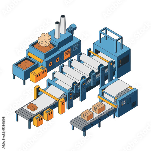 Industrial Bakery Production Line Machinery Equipment.