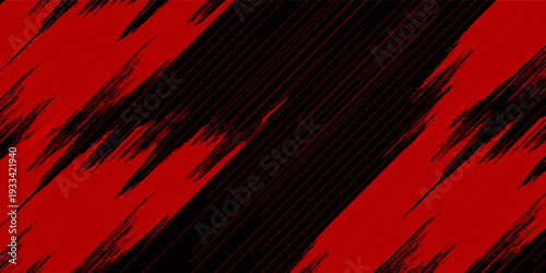 Sharp Modern Decorative black and red Grunge Brushstrokes for Background. Dots grain grunge
