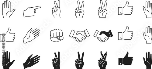 American sign language handshapes and finger spelling
