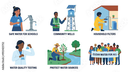Global Clean Water Initiatives: Safe Access, Quality Testing, Community Wells, Household Filters & Source Protection