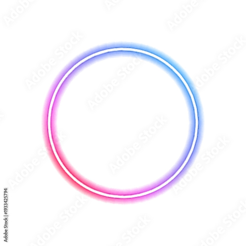 PNG gradient neon circle glows with blue and pink hues. Soft luminous edges create a futuristic feel. Perfect for digital banners and UI design.