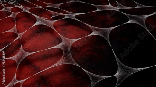 Stunning red and black abstract network pattern
