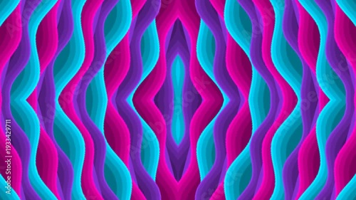 Vibrant Abstract Wavy Pattern Animation Background.