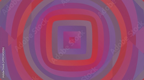 Vibrant Concentric Squares Animation Loop Background.