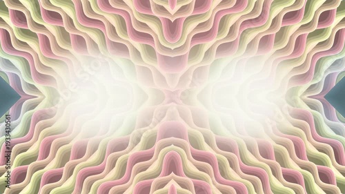 Vibrant Kaleidoscope Pattern with Bright Lights.