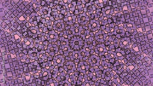 Vibrant Mosaic Pattern with Purple Hues.