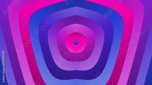 Vibrant Pink Purple Geometric Shapes Animation.