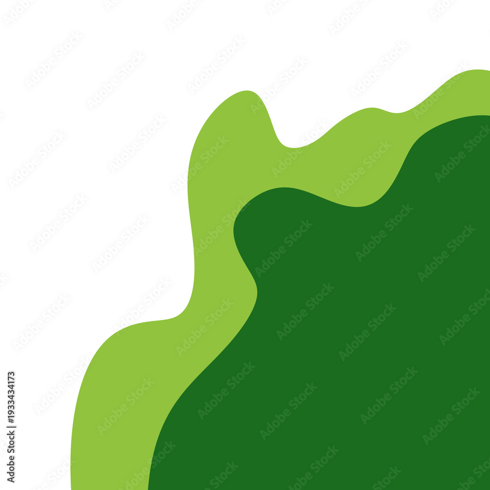 Obraz premium Minimal Green Layered Shape Background type 3