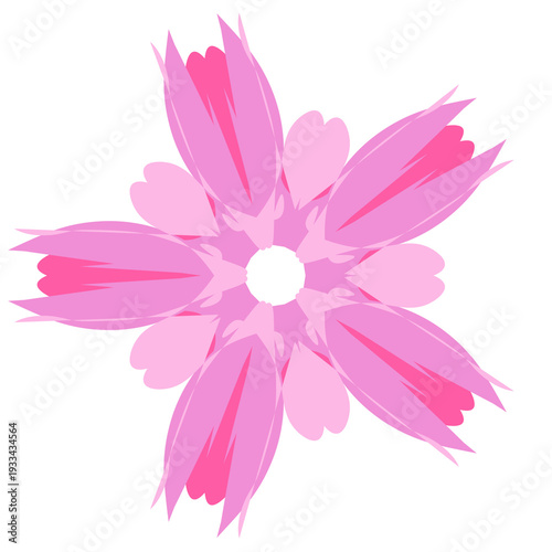 Elegant Pink Floral Shape for Feminine Branding Design