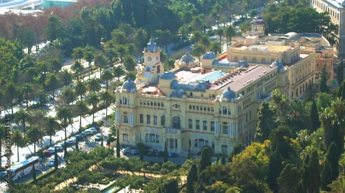Wallpaper Mural Town Hall (Ayuntamiento) in city of Malaga, Spain Torontodigital.ca