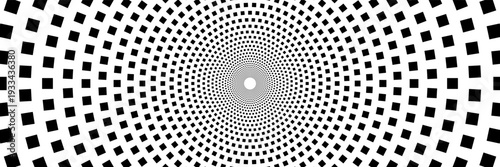 horizontal beautiful spin black square on white for background and design.