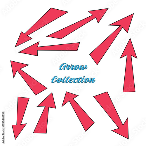 Business element icon in doodle style, arrow, infographic. Isolated vector illustration design. Hand drown business icon. Business idea concept.