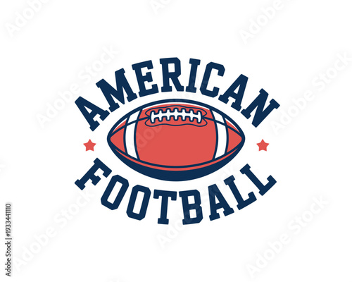 A logo featuring an American football with the words American Football written around it
