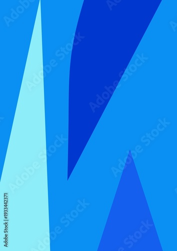 abstract blue background with waves triangle motif for bussines