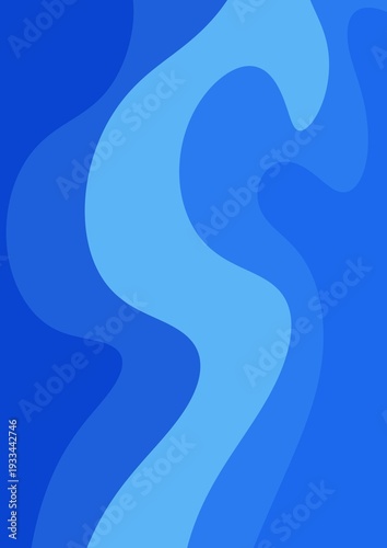 Abstract Blue Motion Waves Seamless Background