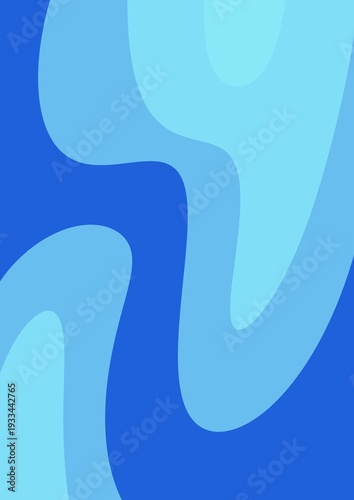 Organic Blue Gradient Shapes Modern Background