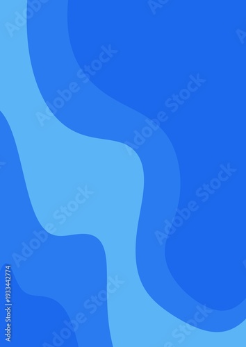 Soft Blue Curved Abstract Background Design
