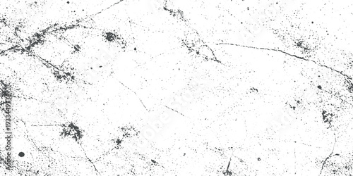 Abstract Distressed Grunge Texture in Black and White Featuring Sharp Cracks, Dirty Scratches, Rough Concrete Surface and Darkened Vignette Edges Vintage Background