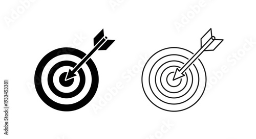 Target arrows design Vector