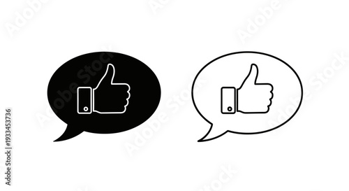 Like thumbs up social media Vector