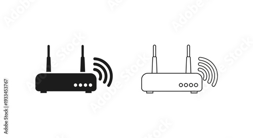 Wireless network devices Vector