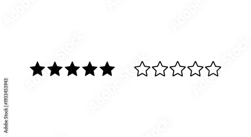 Rating stars design template Vector